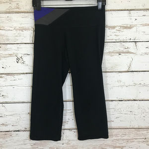 Under Armour Purple Black Cropped Leggings